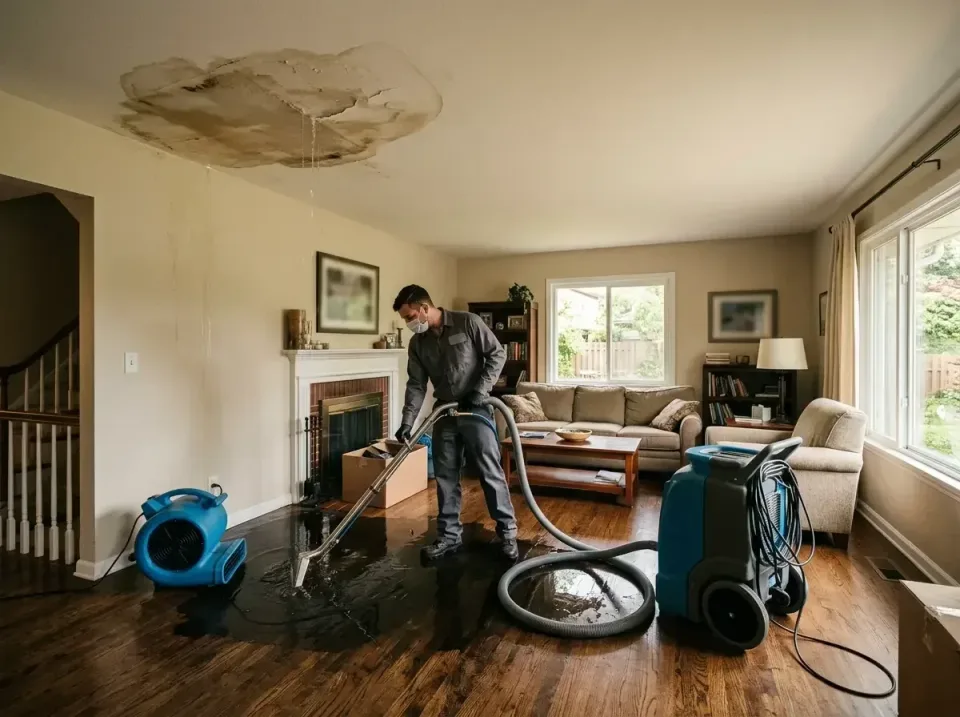 attic-pipe-burst-ceiling-drip-008 — frequently asked questions, Water Damage Restoration & Carpet Care in Round Lake Heights…